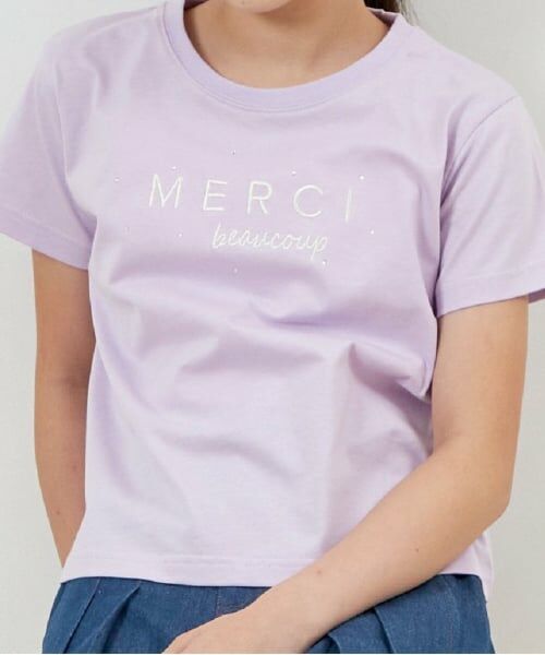 KP / ケーピー Tシャツ | troislapins(トロワラパン)ロゴプリント半袖Tシャツ | 詳細9