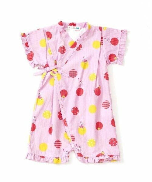 KP / ケーピー 着物・浴衣・小物類 | KP(ケーピー)ドット柄＆mimiちゃん甚平オール(Free)（ピンク）