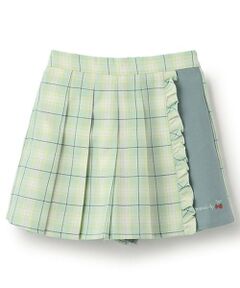 KP / ケーピー ショート・ハーフ・半端丈パンツ | チェックプリーツキュロット