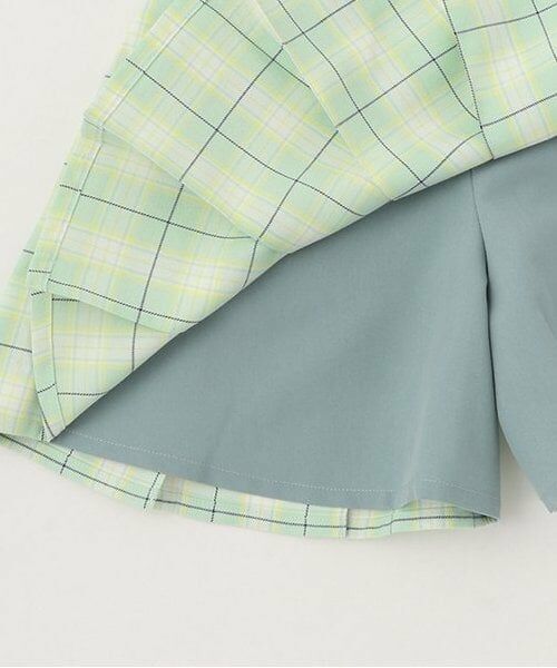 KP / ケーピー ショート・ハーフ・半端丈パンツ | チェックプリーツキュロット | 詳細6