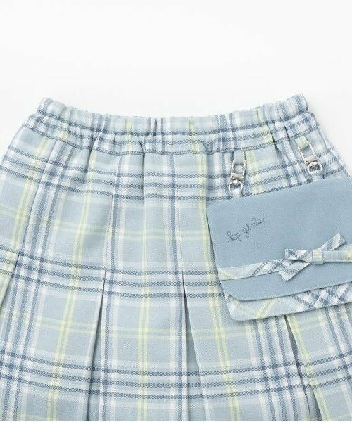 KP / ケーピー ショート・ハーフ・半端丈パンツ | 移動ポケットつきT/Rチェックスカパン | 詳細2