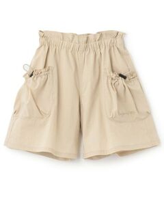 KP / ケーピー ショート・ハーフ・半端丈パンツ | 軽量速乾綿ナイロンドローストリングポッケキュロット