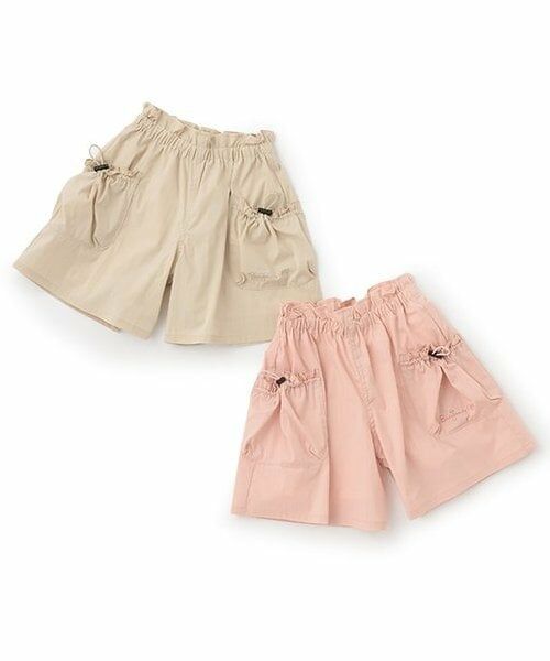 KP / ケーピー ショート・ハーフ・半端丈パンツ | 軽量速乾綿ナイロンドローストリングポッケキュロット | 詳細9