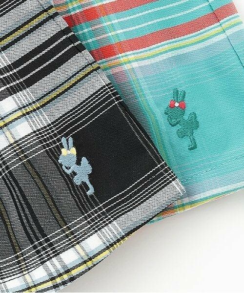 KP / ケーピー ショート・ハーフ・半端丈パンツ | ウエストシャーリングチェックキュロット | 詳細4