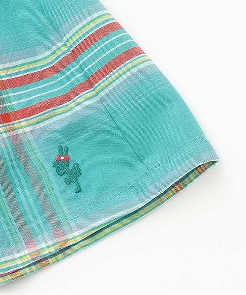 KP / ケーピー ショート・ハーフ・半端丈パンツ | ウエストシャーリングチェックキュロット | 詳細5