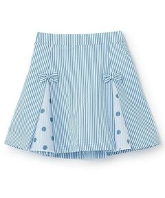 KP / ケーピー ショート・ハーフ・半端丈パンツ | サッカーストライプ　天竺パンツのスカパン