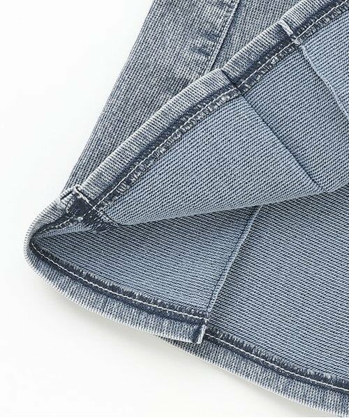 KP / ケーピー ミニ・ひざ丈スカート | メッシュデニムプリーツスカート | 詳細7