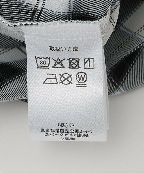 KP / ケーピー ショート・ハーフ・半端丈パンツ | ウエストレースチェックプリーツスカート | 詳細11