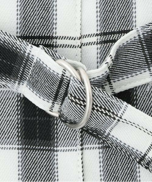 KP / ケーピー ショート・ハーフ・半端丈パンツ | ウエストレースチェックプリーツスカート | 詳細4