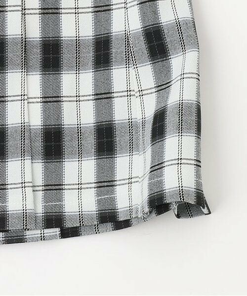 KP / ケーピー ショート・ハーフ・半端丈パンツ | ウエストレースチェックプリーツスカート | 詳細6