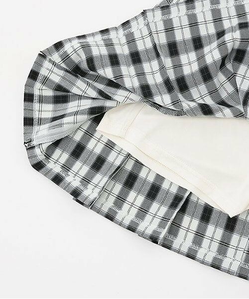 KP / ケーピー ショート・ハーフ・半端丈パンツ | ウエストレースチェックプリーツスカート | 詳細7