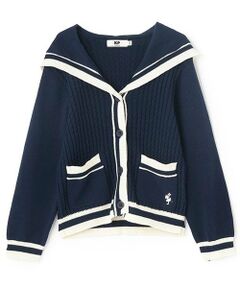 KP / ケーピー カーディガン・ボレロ | セーラーニットカーディガン
