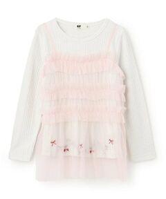 KP / ケーピー その他トップス | チュールドッキングラメ入り長袖チュニック