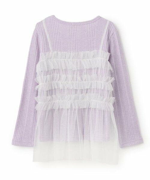 KP / ケーピー その他トップス | チュールドッキングラメ入り長袖チュニック | 詳細1