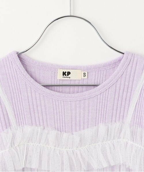 KP / ケーピー その他トップス | チュールドッキングラメ入り長袖チュニック | 詳細2