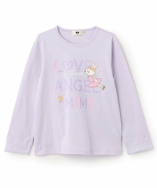 KP / ケーピー Tシャツ | エンジェルmimi長袖Tシャツ（ラベンダー）
