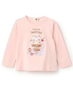 KP / ケーピー Tシャツ | ラテcocoプリント長袖Tシャツ