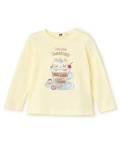KP / ケーピー Tシャツ | ラテcocoプリント長袖Tシャツ