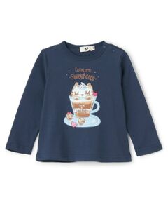 KP / ケーピー Tシャツ | ラテcocoプリント長袖Tシャツ