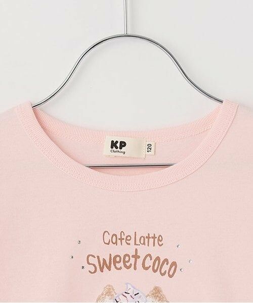 KP / ケーピー Tシャツ | ラテcocoプリント長袖Tシャツ | 詳細2