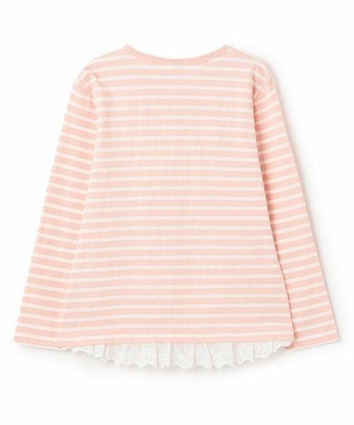 KP / ケーピー Tシャツ | mimiアップリケボーダー長袖Tシャツ | 詳細1