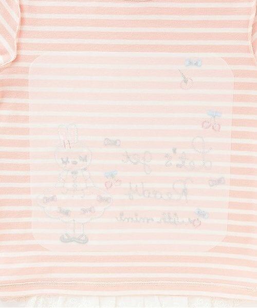 KP / ケーピー Tシャツ | mimiアップリケボーダー長袖Tシャツ | 詳細5