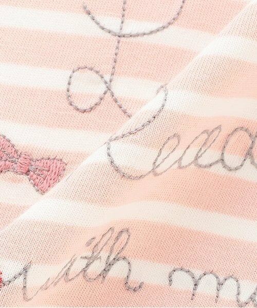 KP / ケーピー Tシャツ | mimiアップリケボーダー長袖Tシャツ | 詳細6