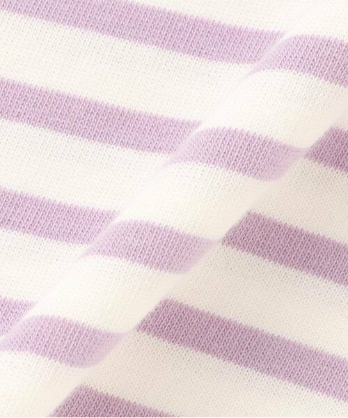 KP / ケーピー Tシャツ | 肩チュールボーダー長袖Tシャツ | 詳細7