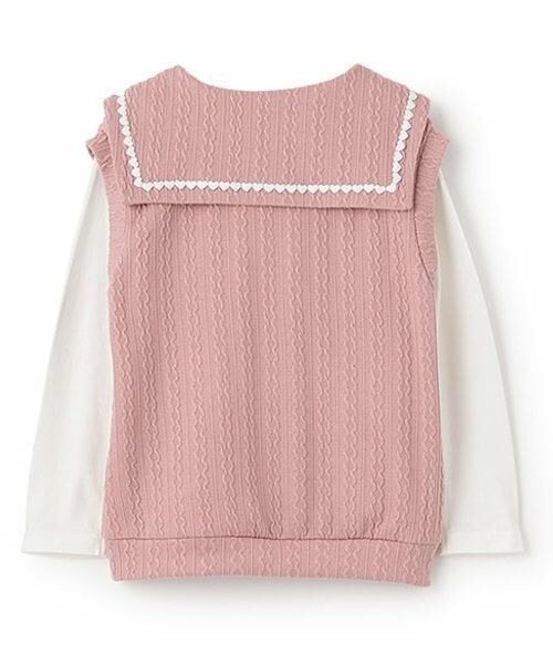 KP / ケーピー Tシャツ | ネクタイつきセーラーベスト&長袖Tシャツ2枚セット | 詳細1