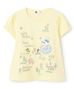 KP / ケーピー Tシャツ | ピクニックmimiアップリケ　半袖Tシャツ