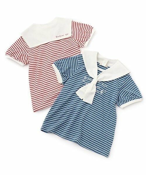 KP / ケーピー Tシャツ | 取外しセーラー衿つきボーダーTシャツ | 詳細10