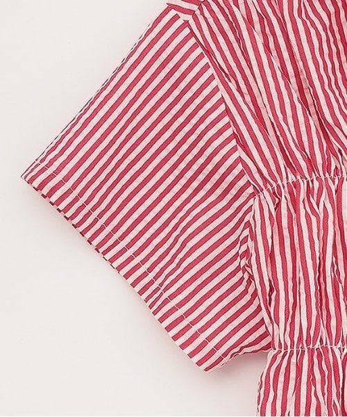 KP / ケーピー シャツ・ブラウス | サッカーストライプ前リボンつきブラウス | 詳細4