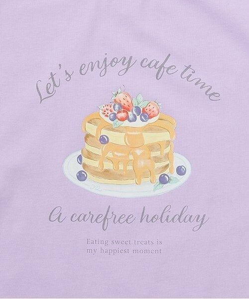 KP / ケーピー Tシャツ | パンケーキプリント肩開き半袖Tシャツ | 詳細3