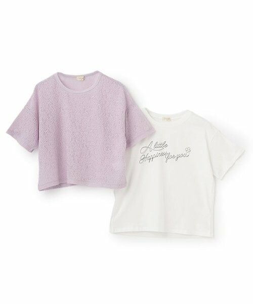 KP / ケーピー Tシャツ | ジャガードチュールロゴ半袖Tシャツセット | 詳細2