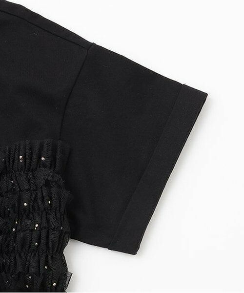 KP / ケーピー Tシャツ | キラキラチュールビスチェドッキングTシャツ | 詳細5