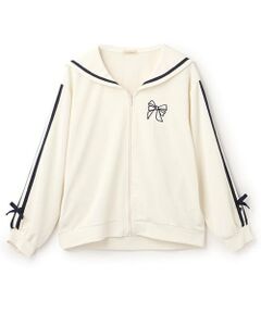 KP / ケーピー カーディガン・ボレロ | セーラーカラージップカーディガン