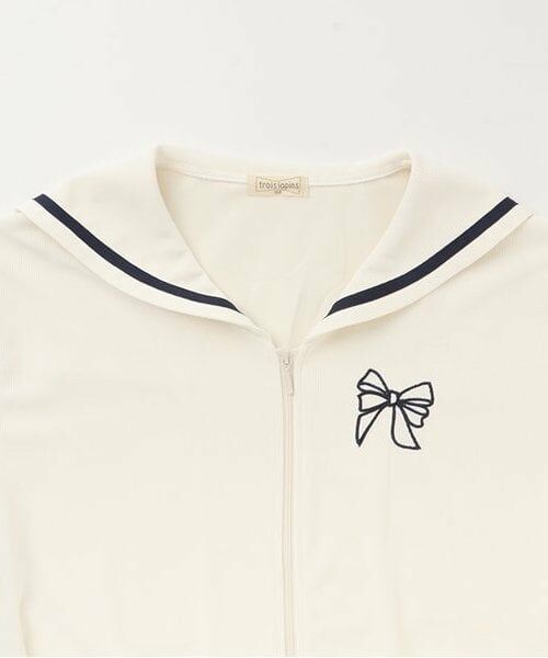 KP / ケーピー カーディガン・ボレロ | セーラーカラージップカーディガン | 詳細2