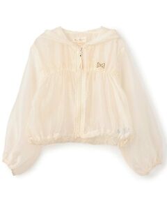 KP / ケーピー ブルゾン | 透け感有りのふんわりギャザーブルゾン