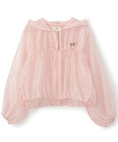 KP / ケーピー ブルゾン | 透け感有りのふんわりギャザーブルゾン