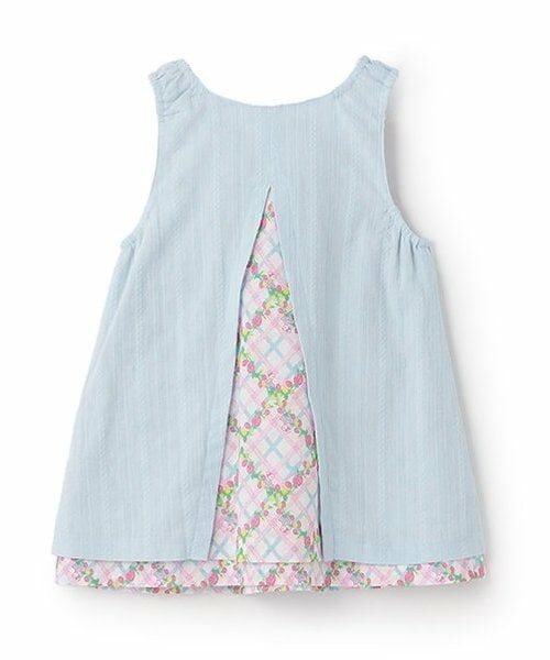 KP / ケーピー ミニ丈・ひざ丈ワンピース | いちご柄リバーシブルジャンパースカート（80-130cm） | 詳細1