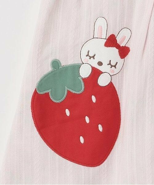 KP / ケーピー ミニ丈・ひざ丈ワンピース | いちご柄リバーシブルジャンパースカート（80-130cm） | 詳細6