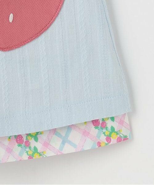KP / ケーピー ミニ丈・ひざ丈ワンピース | いちご柄リバーシブルジャンパースカート（80-130cm） | 詳細8