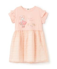 KP / ケーピー ミニ丈・ひざ丈ワンピース | mimiチェックシフォンワンピース