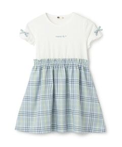 KP / ケーピー ミニ丈・ひざ丈ワンピース | チェック柄半袖ワンピース