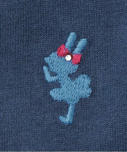 KP / ケーピー ミニ丈・ひざ丈ワンピース | 前ファスナー開きサッカーストライプワンピース | 詳細4