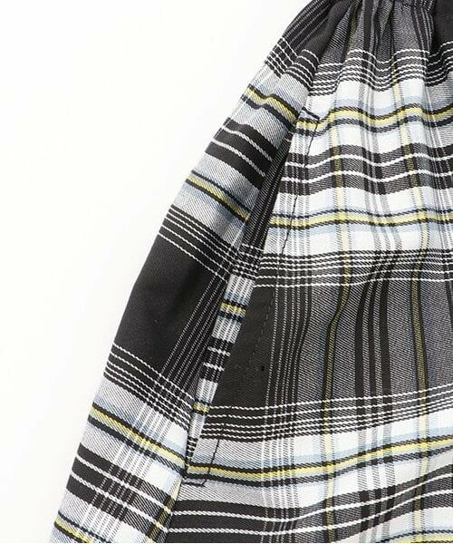 KP / ケーピー ミニ丈・ひざ丈ワンピース | チェックドッキング　袖フリルワンピース | 詳細6