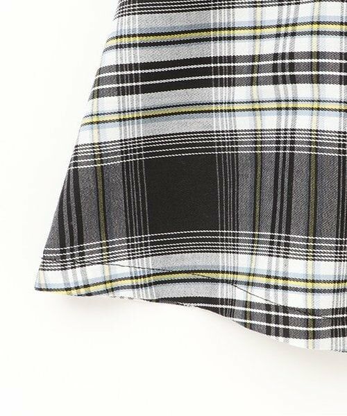 KP / ケーピー ミニ丈・ひざ丈ワンピース | チェックドッキング　袖フリルワンピース | 詳細7