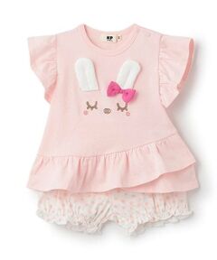 KP / ケーピー Tシャツ | mimi立体耳つきTシャツx水玉ブルマセット