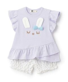 KP / ケーピー Tシャツ | mimi立体耳つきTシャツx水玉ブルマセット