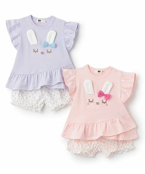 KP / ケーピー Tシャツ | mimi立体耳つきTシャツx水玉ブルマセット | 詳細11